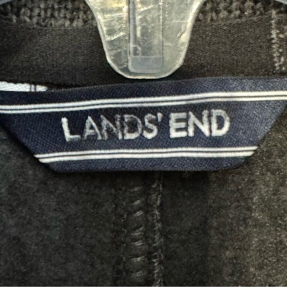 Lands’ End Fleece Lined Gray Soft Shell Jacket XS Petite - Picture 5 of 8